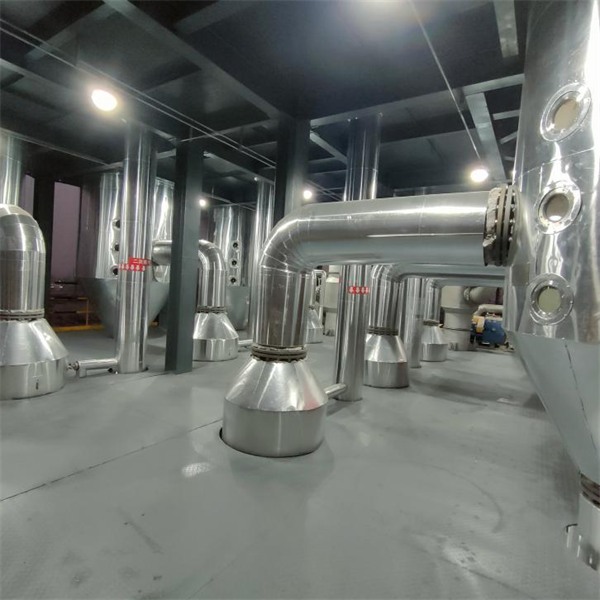 陜西某焦化濃鹽水提鹽項目蒸發器設備安裝現場