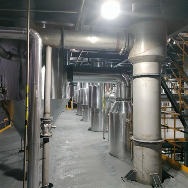 陜西某焦化濃鹽水提鹽項目蒸發器設備安裝現場